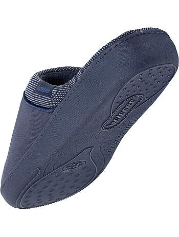 Chaussons mules velours ultra doux, semelle ergonomique homme Isotoner