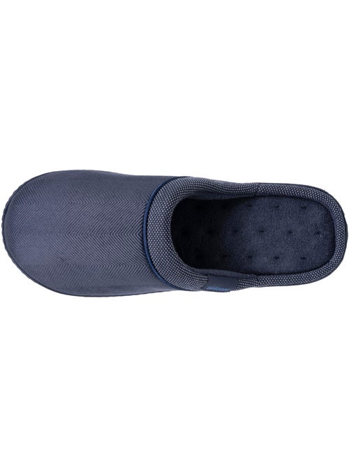 Chaussons mules velours ultra doux, semelle ergonomique homme Isotoner - Kiabi