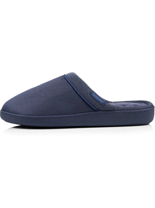 Chaussons mules velours ultra doux, semelle ergonomique homme Isotoner - Kiabi