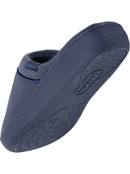 Chaussons mules velours ultra doux, semelle ergonomique homme Isotoner - Kiabi
