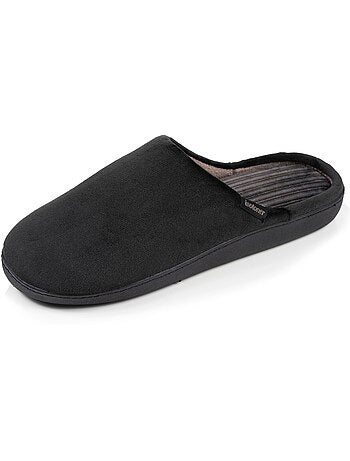 Chaussons mules velours ultra doux, semelle ergonomique homme Isotoner