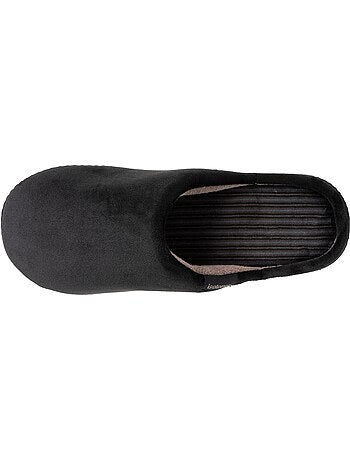 Chaussons mules velours ultra doux, semelle ergonomique homme Isotoner