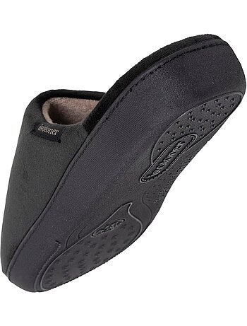 Chaussons mules velours ultra doux, semelle ergonomique homme Isotoner