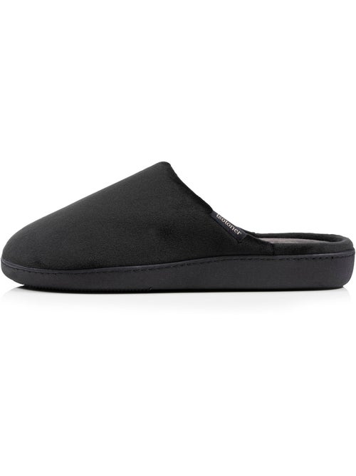 Chaussons mules velours ultra doux, semelle ergonomique homme Isotoner - Kiabi