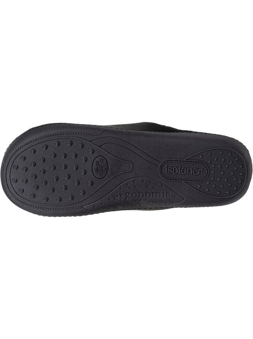 Chaussons mules velours ultra doux, semelle ergonomique homme Isotoner - Kiabi