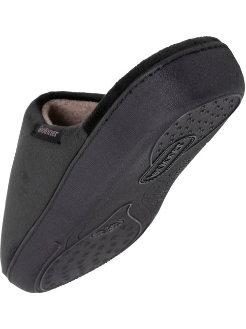 Chaussons mules velours ultra doux, semelle ergonomique homme Isotoner - Kiabi