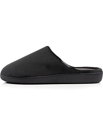 Chaussons mules velours ultra doux, semelle ergonomique homme
