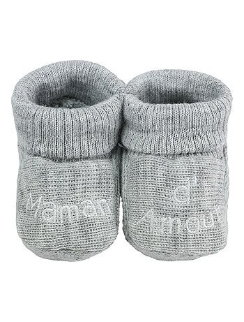 Chaussons naissance - Message Maman d'Amour