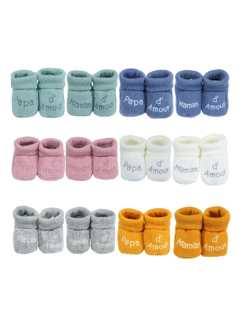 Chaussons Naissance - Message Maman D'amour - Kiabi