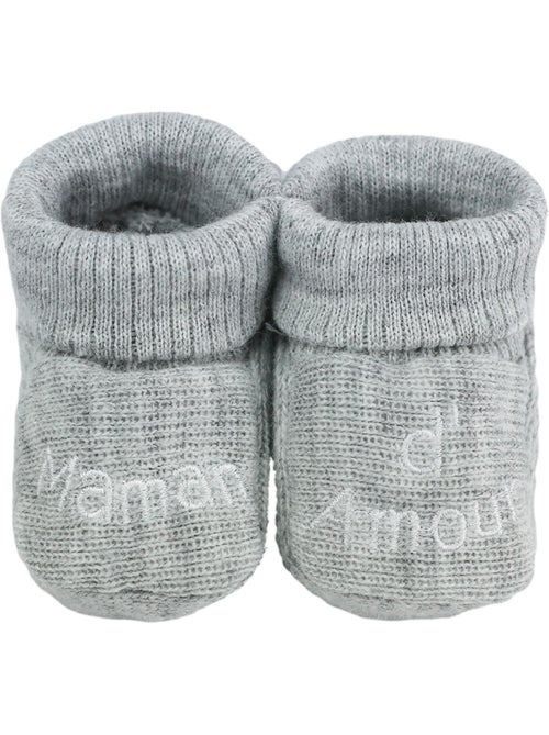 Chaussons naissance - message maman d'amour - Kiabi Chaussons naissance - message maman d'amour - Kiabi