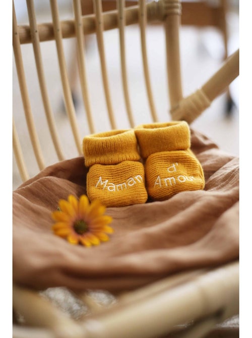 Chaussons Naissance - Message Maman D'amour - Kiabi