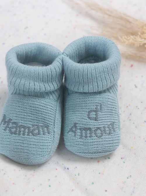 Chaussons Naissance - Message Maman D'amour - Kiabi