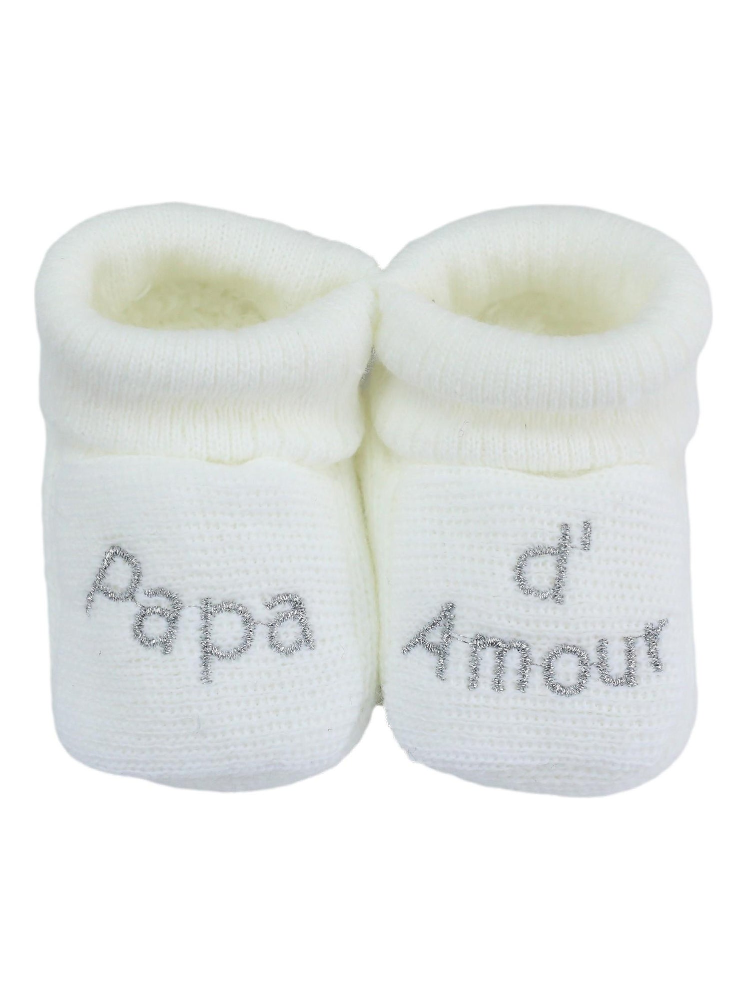 Chaussons naissance message Papa d Amour Blanc Kiabi 4.99