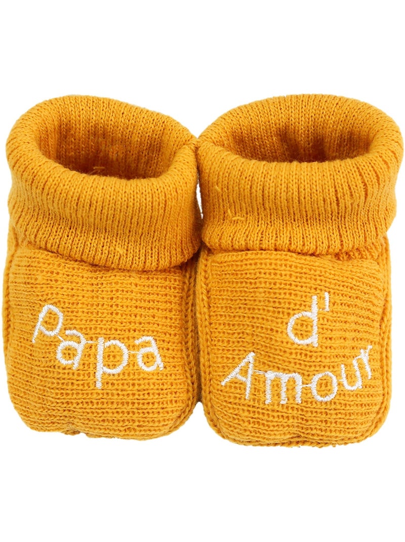 Chaussons naissance - message papa d'amour Gris clair - Kiabi