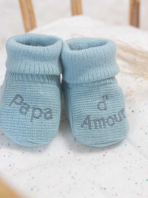 Chaussons Naissance - Message Papa D'amour - Kiabi