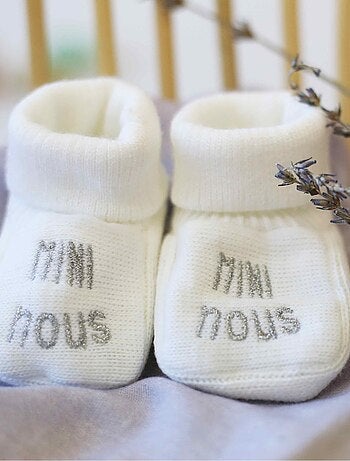 Chaussons naissance - Mini Nous