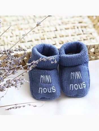 Chaussons naissance - mini nous