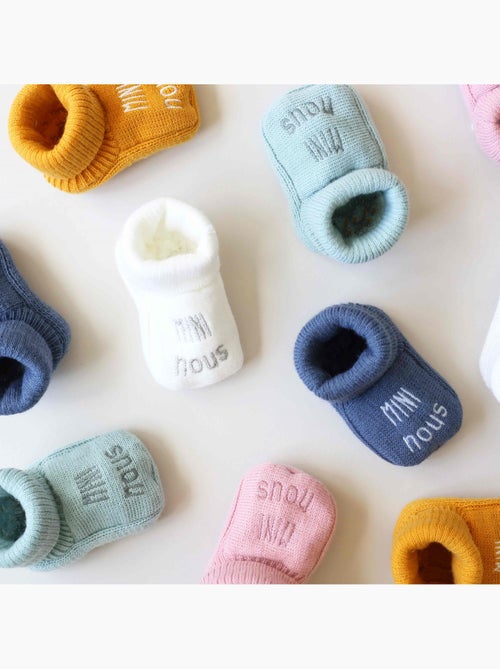 Chaussons naissance - mini nous - Kiabi Chaussons naissance - mini nous - Kiabi