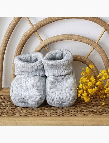 Chaussons naissance - mini nous