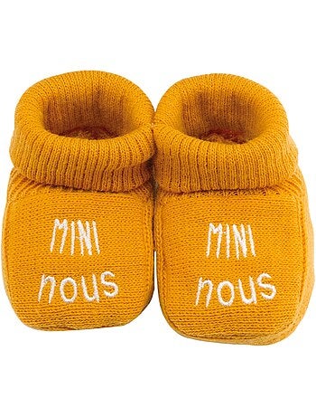 Chaussons naissance - mini nous