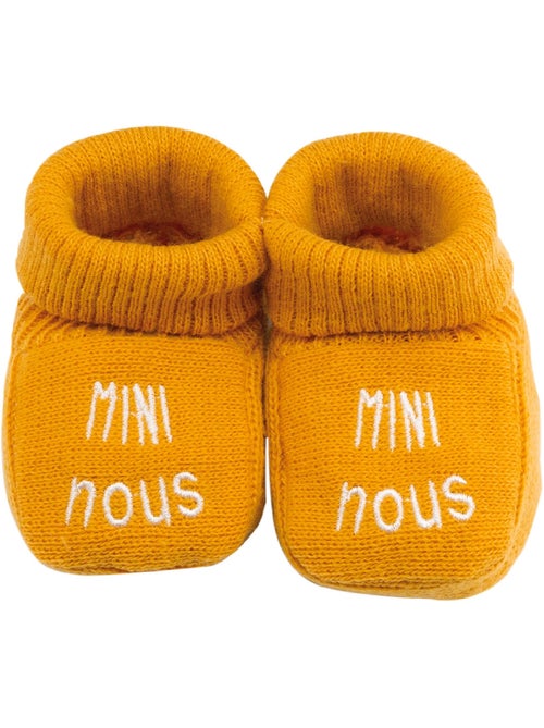 Chaussons naissance - mini nous - Kiabi Chaussons naissance - mini nous - Kiabi