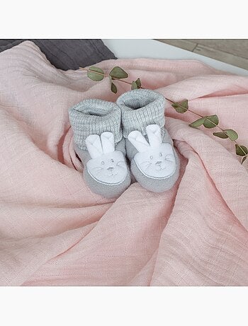Chaussons naissance - petit lapin