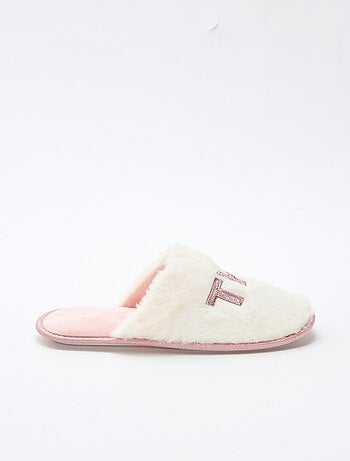 Chaussons pailletés 'the boss'