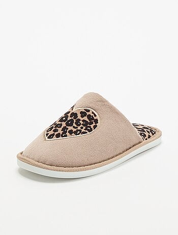 Chaussons plats imprimé léopard