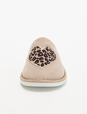 Chaussons plats imprimé léopard