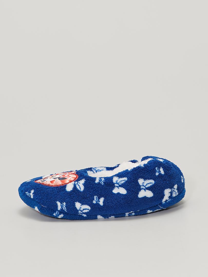 Chaussons polaires 'Minnie' bleu - Kiabi