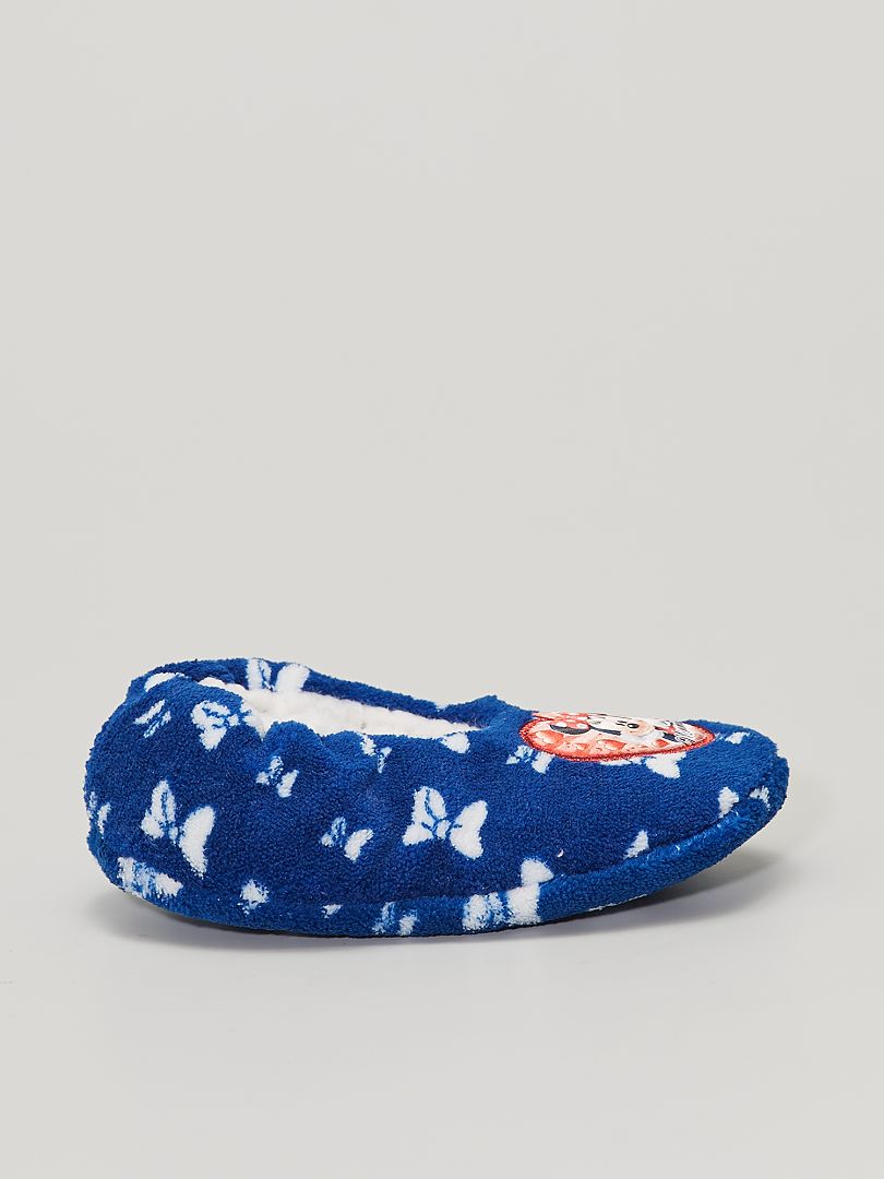 Chaussons polaires 'Minnie' bleu - Kiabi