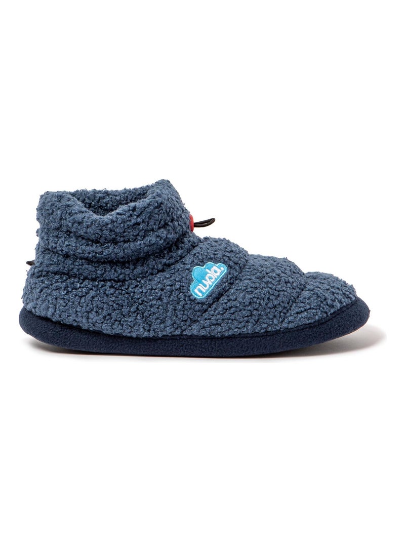 Chaussons pour femme Nuvola avec semelle en gomme. Bleu marine - Kiabi