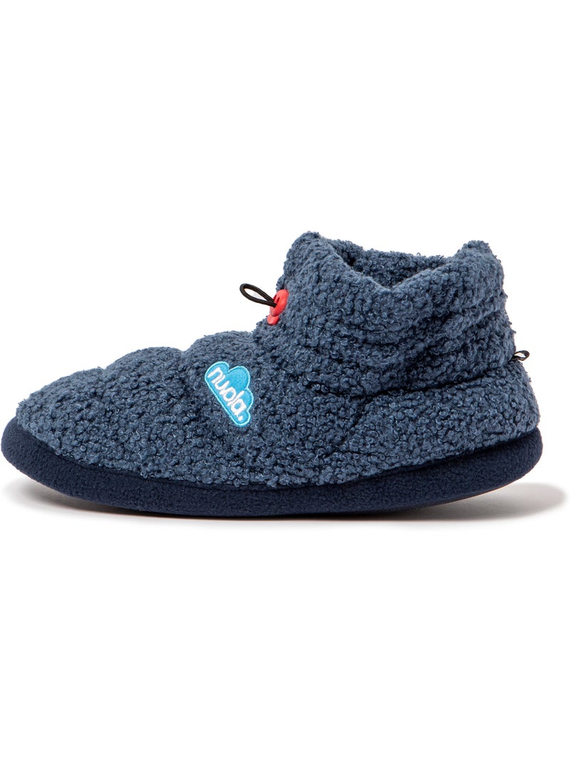 Chaussons pour femme Nuvola avec semelle en gomme. Bleu marine - Kiabi