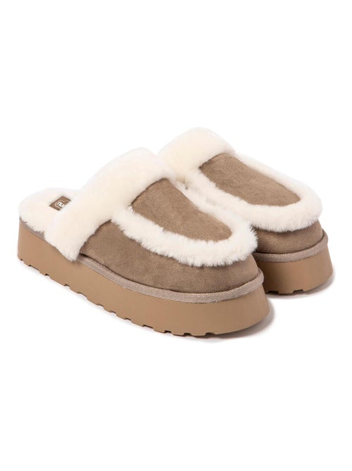 Chaussons pour femme Nuvola avec semelle en gomme. - Kiabi