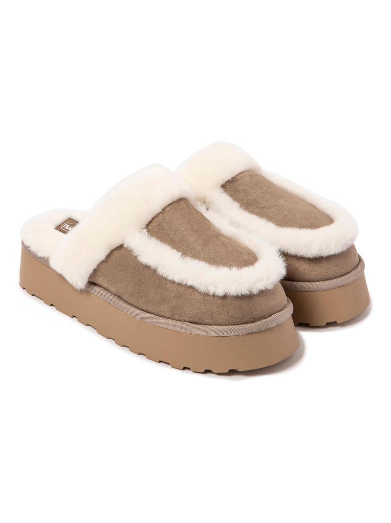 Chaussons pour femme Nuvola avec semelle en gomme. Gris foncé - Kiabi