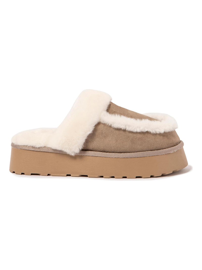 Chaussons pour femme Nuvola avec semelle en gomme. Gris foncé - Kiabi