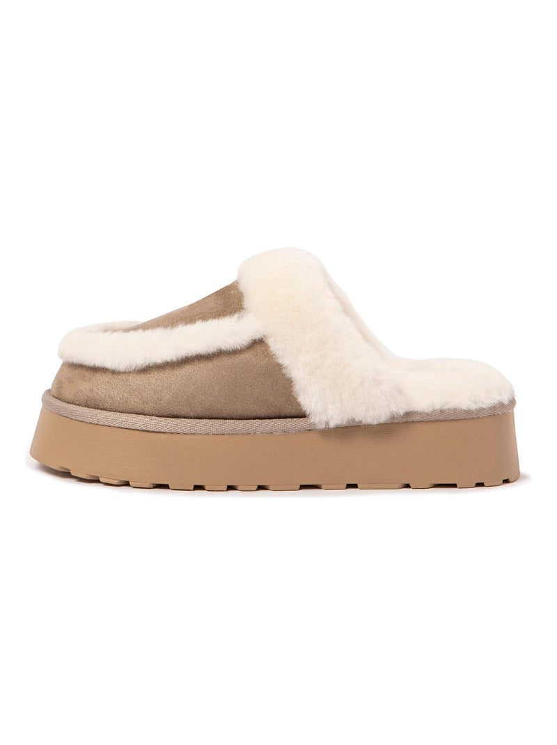 Chaussons pour femme Nuvola avec semelle en gomme. Gris foncé - Kiabi