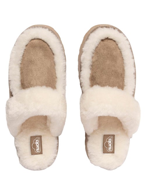 Chaussons pour femme Nuvola avec semelle en gomme. - Kiabi