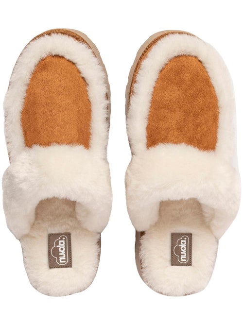 Chaussons pour femme Nuvola avec semelle en gomme. - Kiabi