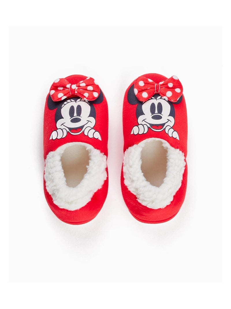Chaussons pour fille 'Minnie'   MINNIE Rouge - Kiabi