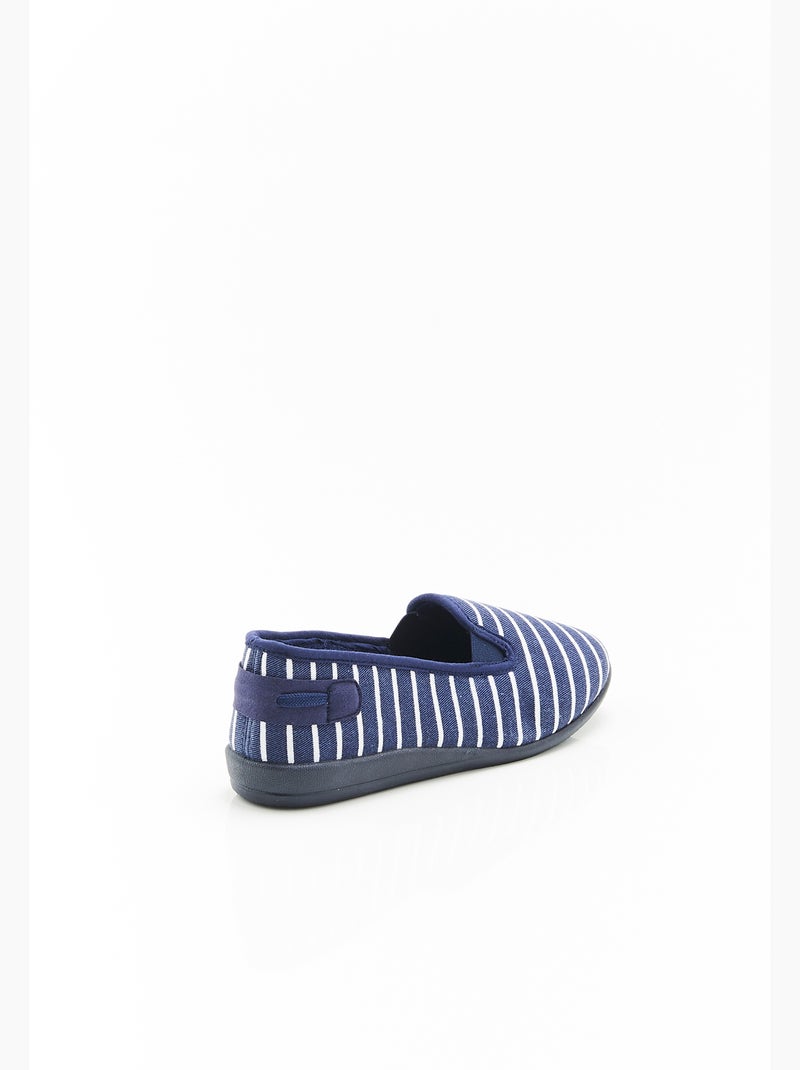 Chaussons rayés - Damart Bleu - Kiabi