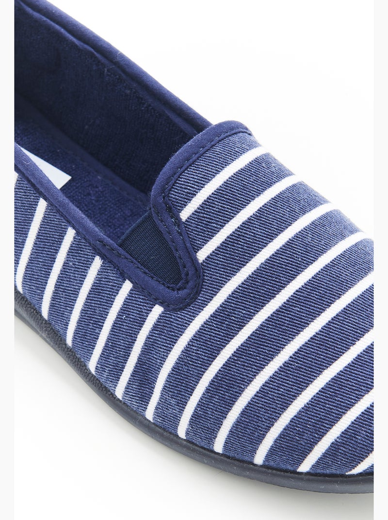 Chaussons rayés - Damart Bleu - Kiabi