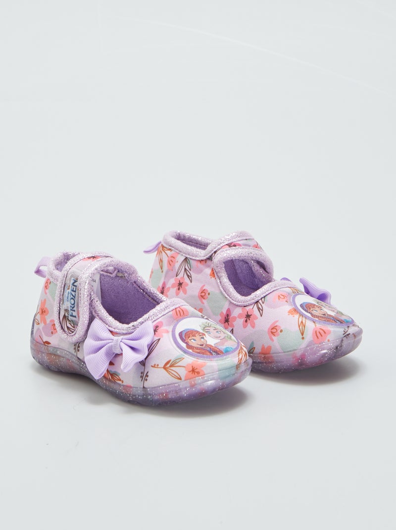 Chaussons 'Reine des Neiges' Violet - Kiabi