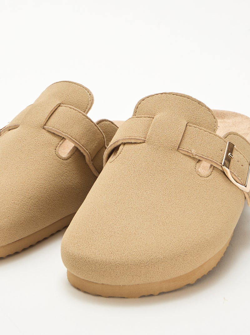 Chaussons sabot Beige - Kiabi