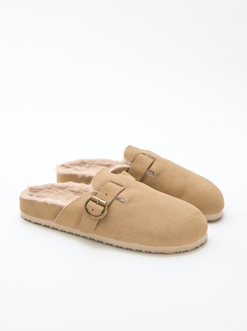 Chaussons sabot fourré - Kiabi