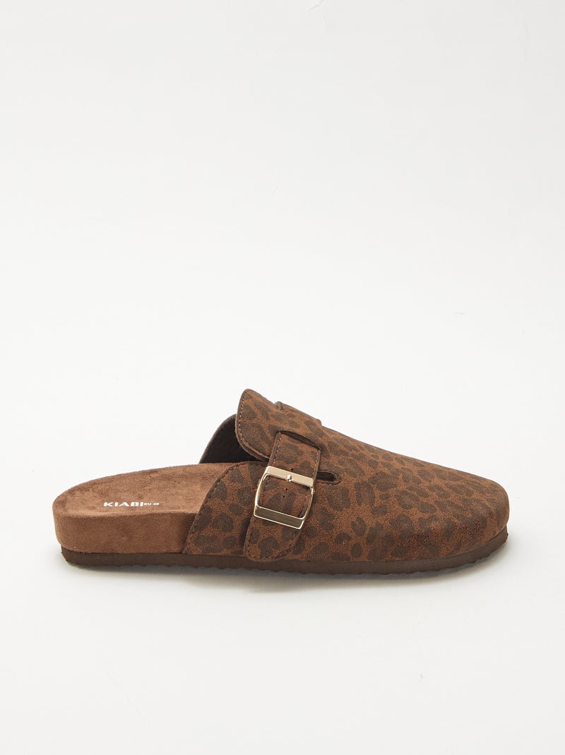 Chaussons sabot Léopard - Kiabi