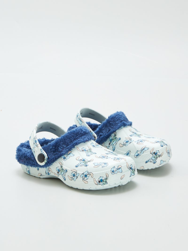 Chaussons sabot 'Stitch' bleu - Kiabi