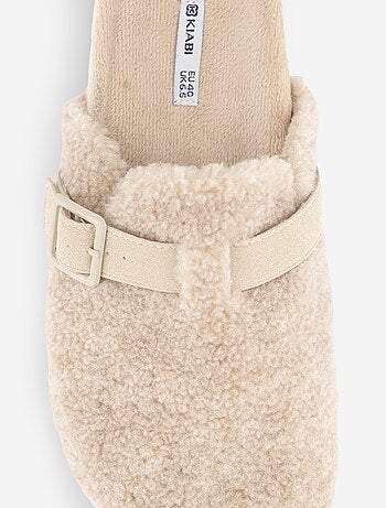 Chaussons sabots fourrés