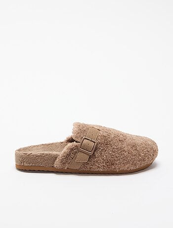 Chaussons sabots fourrés