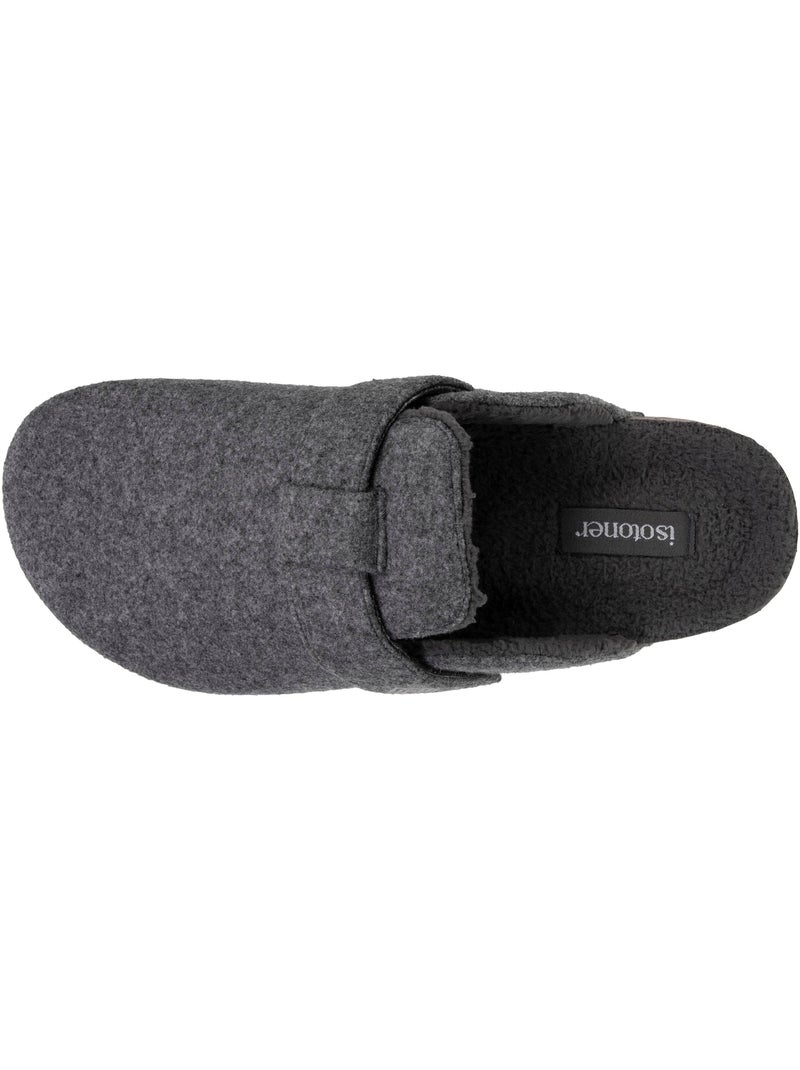 Chaussons sabots semelle à mémoire de forme homme Gris chiné - Kiabi